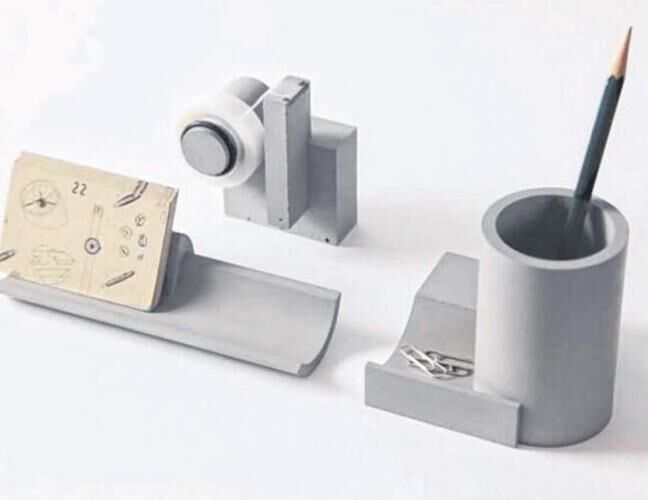 混凝土、  水泥文具