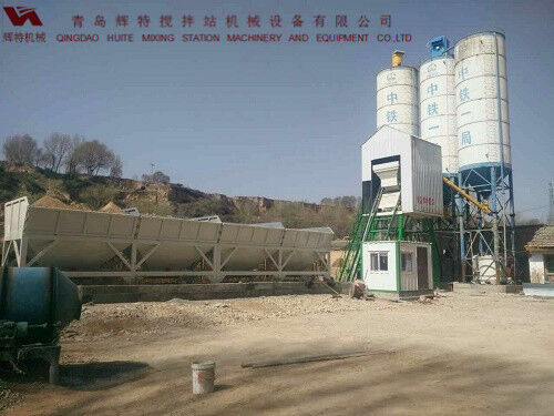 輝特攪拌站50站采用計算機加儀表的控制系統(tǒng)，計算速度快