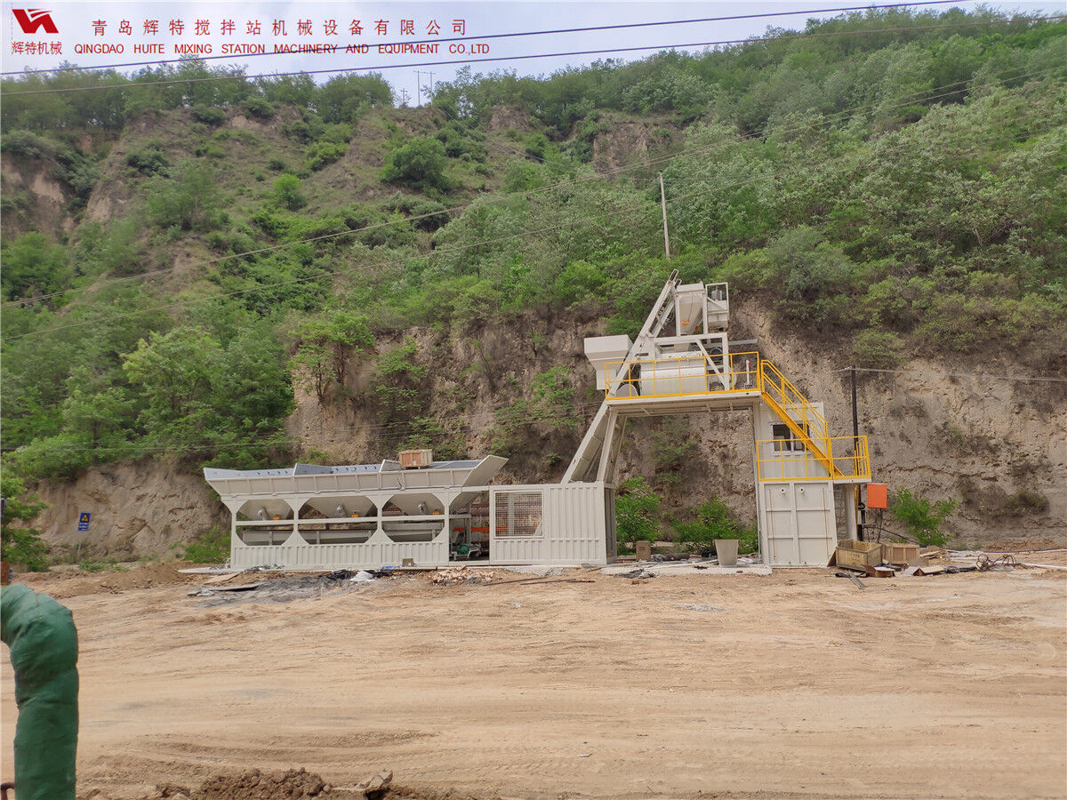 青島輝特機(jī)械 HZM75免基礎(chǔ)攪拌站模塊化設(shè)計(jì)，安裝快捷