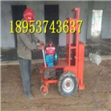 不開玩笑！自走式四輪鏈條打夯機 柴油夯錘機